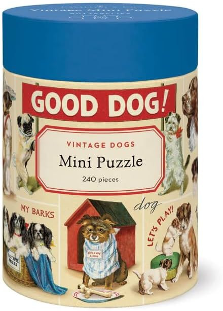 Cavallini Mini Puzzle, Vintage Dogs, 240 Pieces | Amazon (US)
