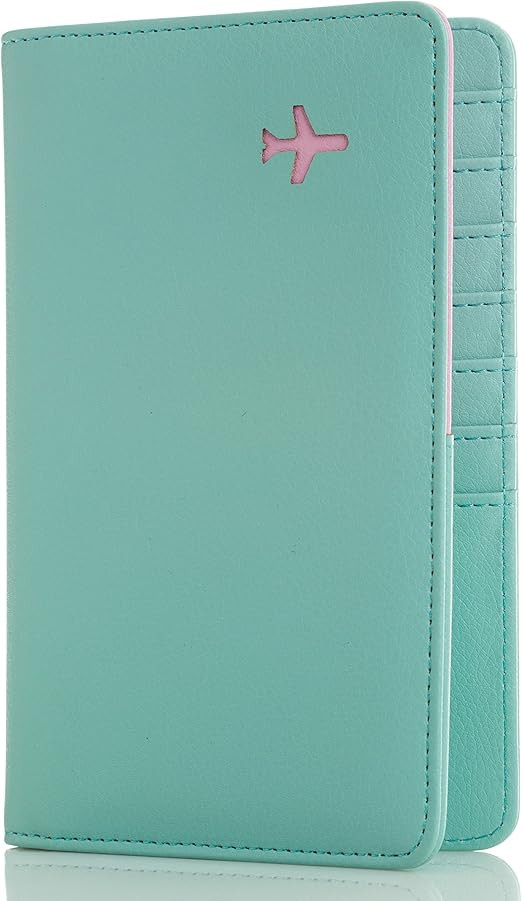 Travel Design all in one Travel Wallet - 2 Passport Holder Organizer - Gift box (Mint Sky) | Amazon (US)
