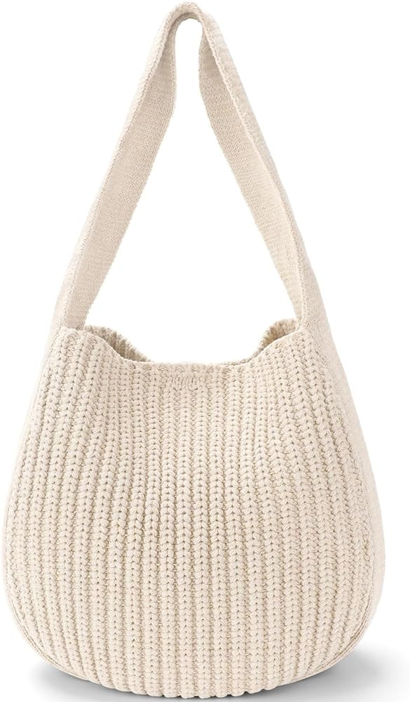 hatisan Crochet Bags for Women Summer Beach Tote Bag Aesthetic Tote Bag Hippie Bag Knit Bag | Amazon (US)