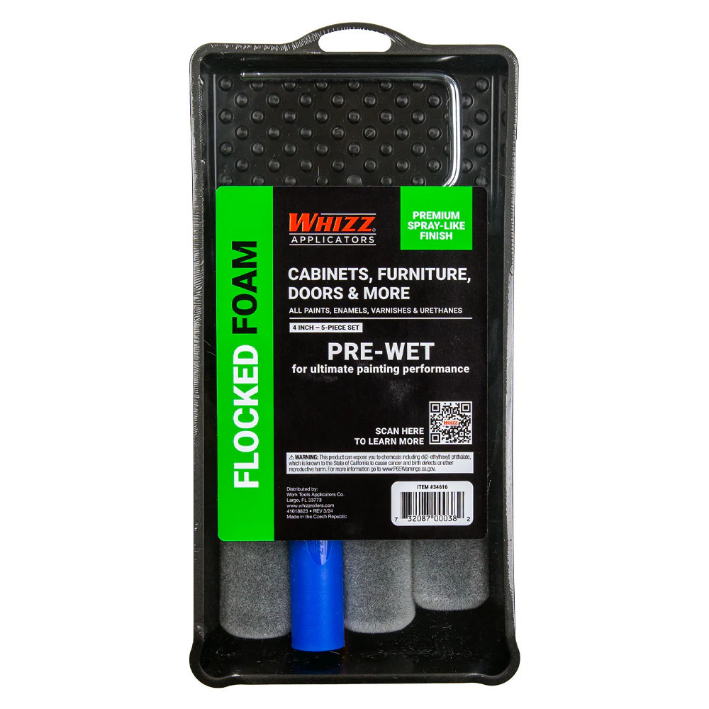 WHIZZ Cabinets, Doors, and More 5 -Piece Flocked foam Paint Roller Kit | 34616 | Lowe's