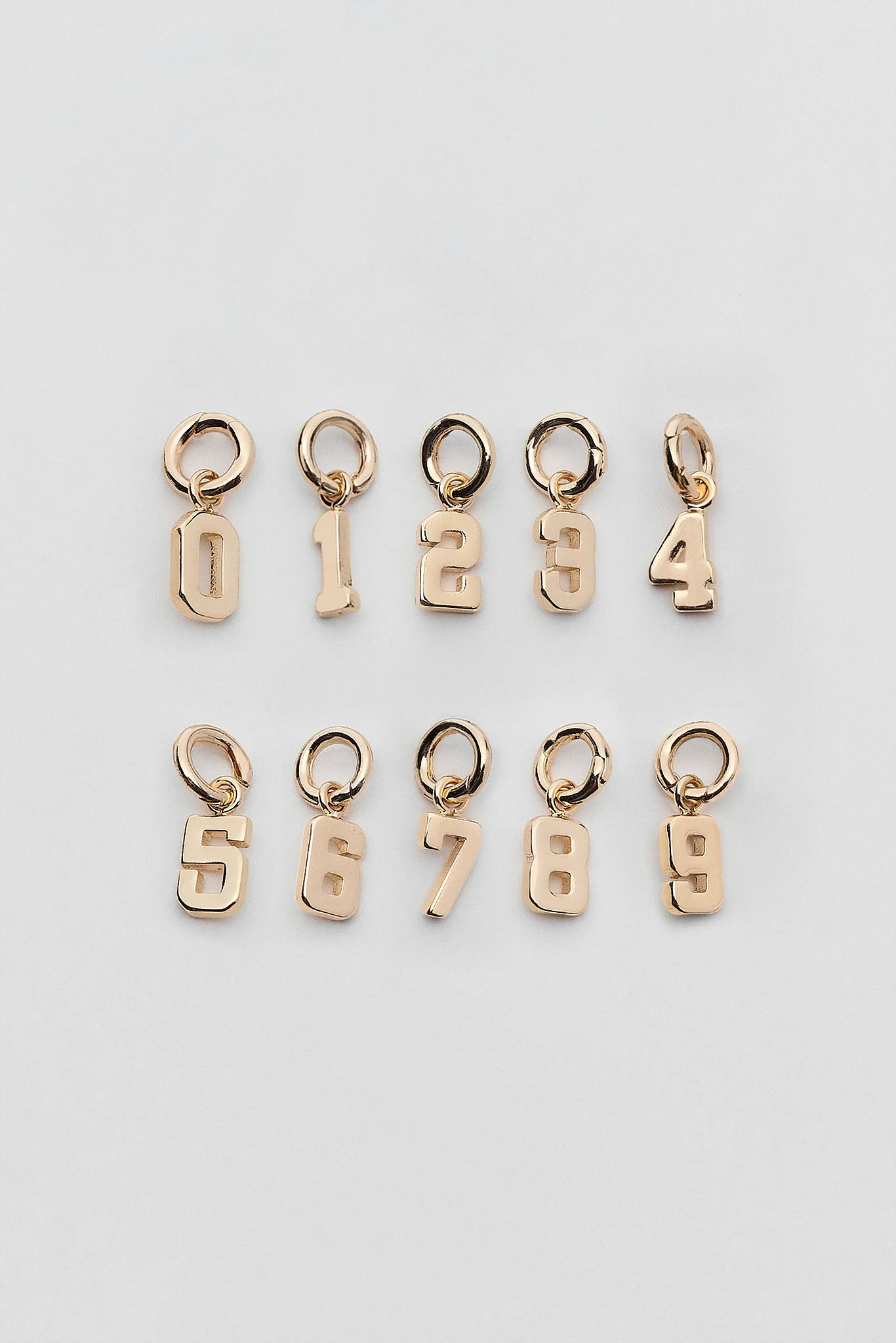Gold Game Day Number Charm | Avara