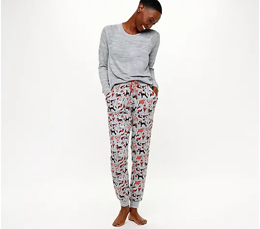 MUK LUKS Women's Regular Butter Knit Matching Pajama Set - QVC.com | QVC