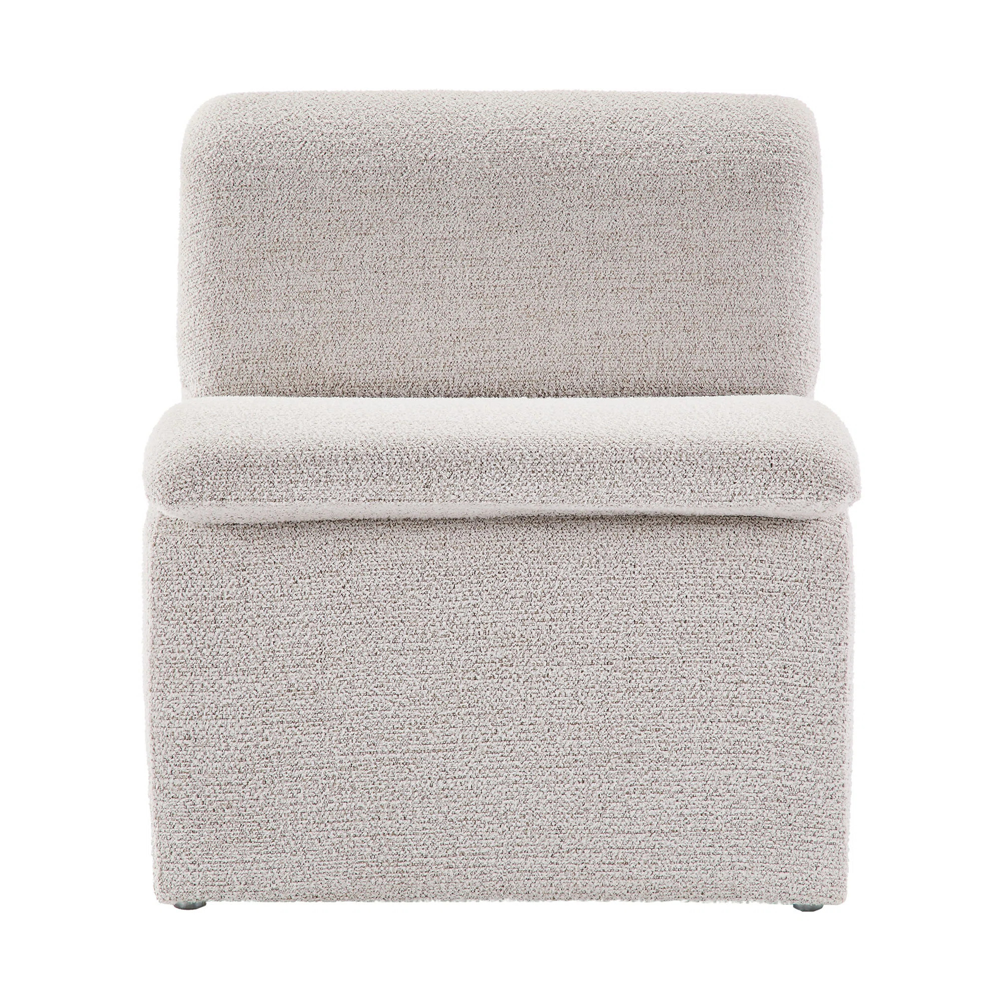 Dune Boucle Upholstered Armless Accent Chair | Wayfair North America