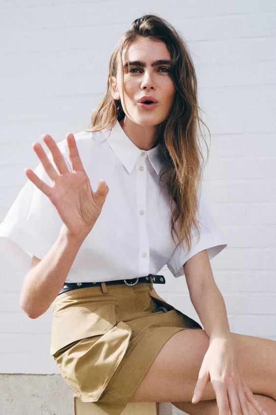 BELTED CARGO MINI SKIRT | Zara UK