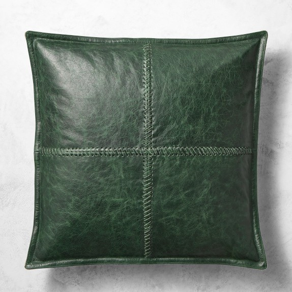 Dennis Leather Pillow Cover | Williams-Sonoma