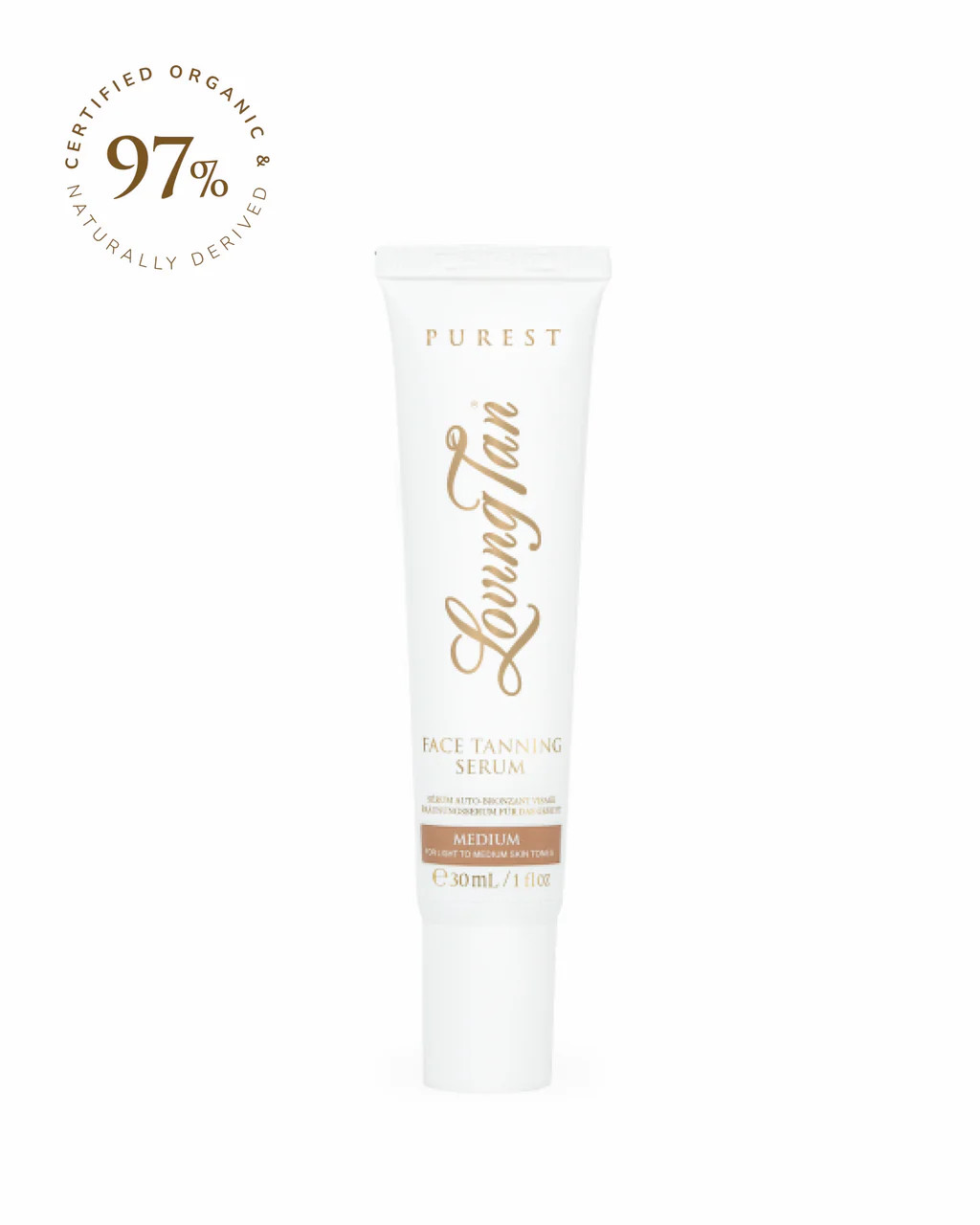 Purest Face Tanning Serum Medium | Loving Tan - US