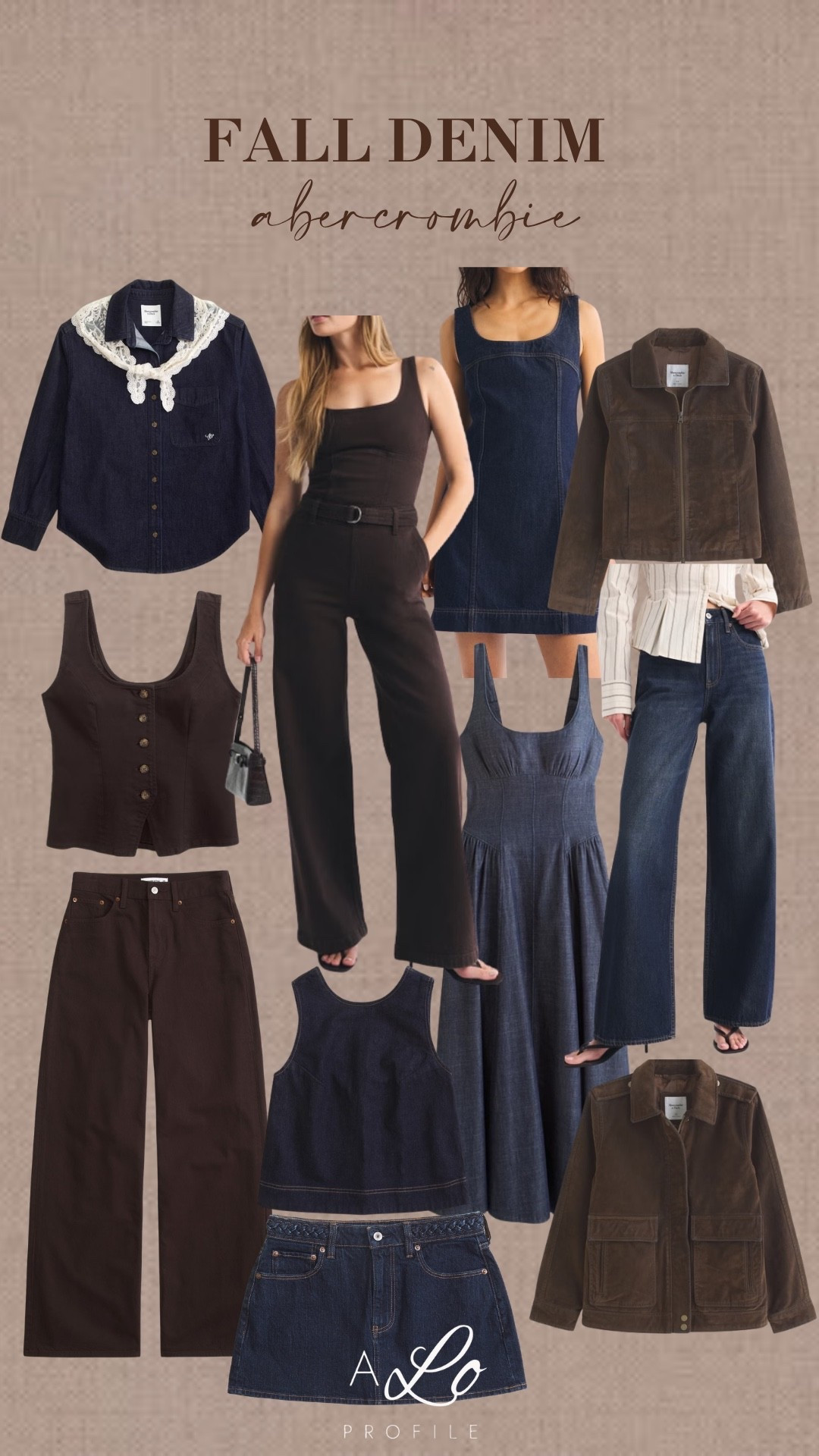 Fall Denim I'm loving via Abercrombie // Abercrombie fall fashion, fall outfit, fall fashion, fall style, fall transition, transitional fall outfit, fall collection, fall outfit ideas, fall inspo, fall wardrobe, outfits for fall