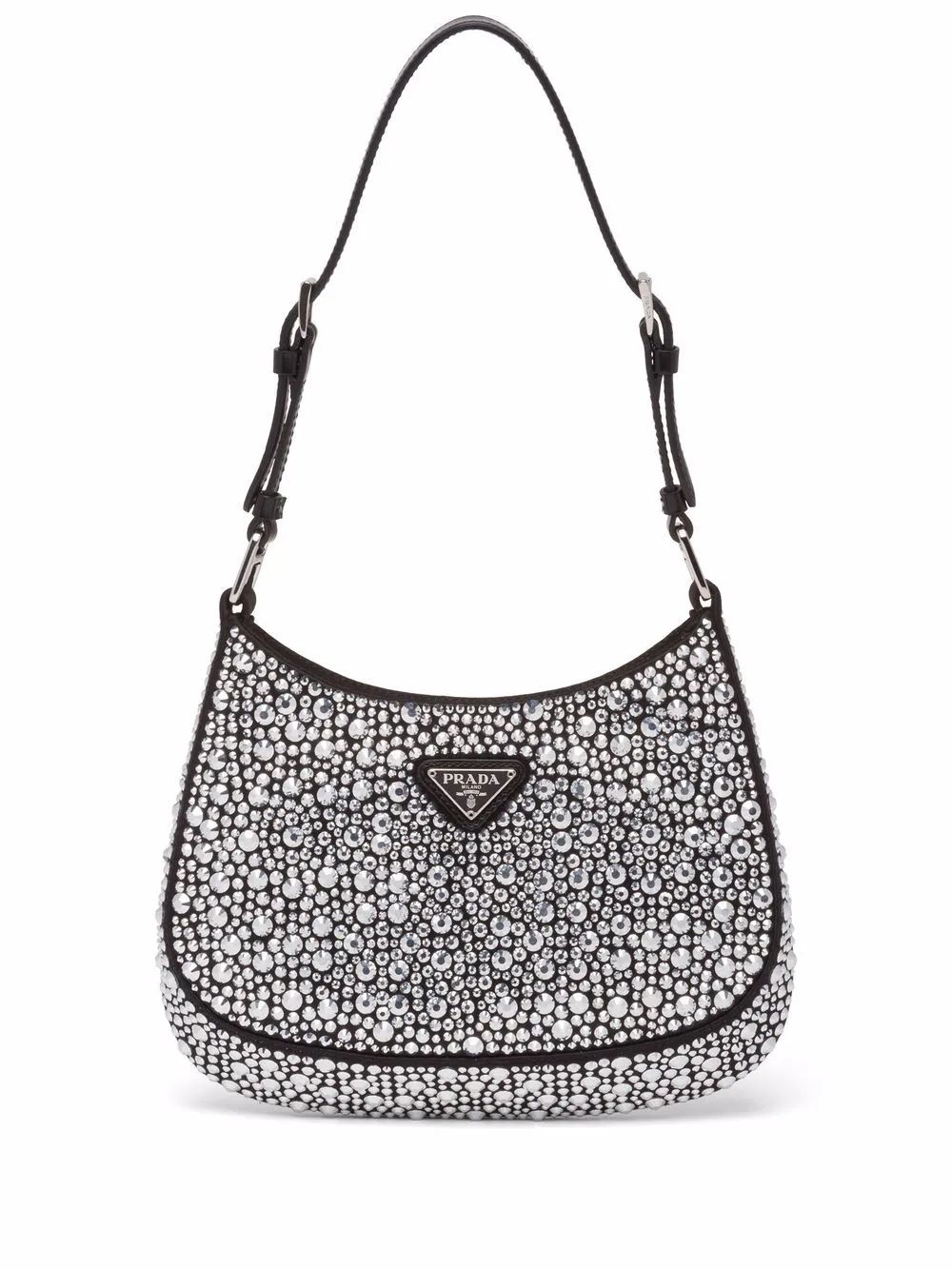 Prada Embellished Cleo Shoulder Bag - Farfetch | Farfetch Global