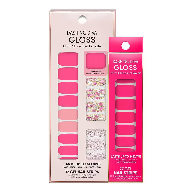 Dashing Diva Gloss Ultra Shine Gel Mani Bundle - Palm Beach & All Out Diva - 59ct | Target