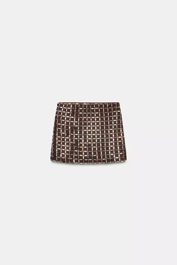 SHINY MINI SKIRT | Zara UK