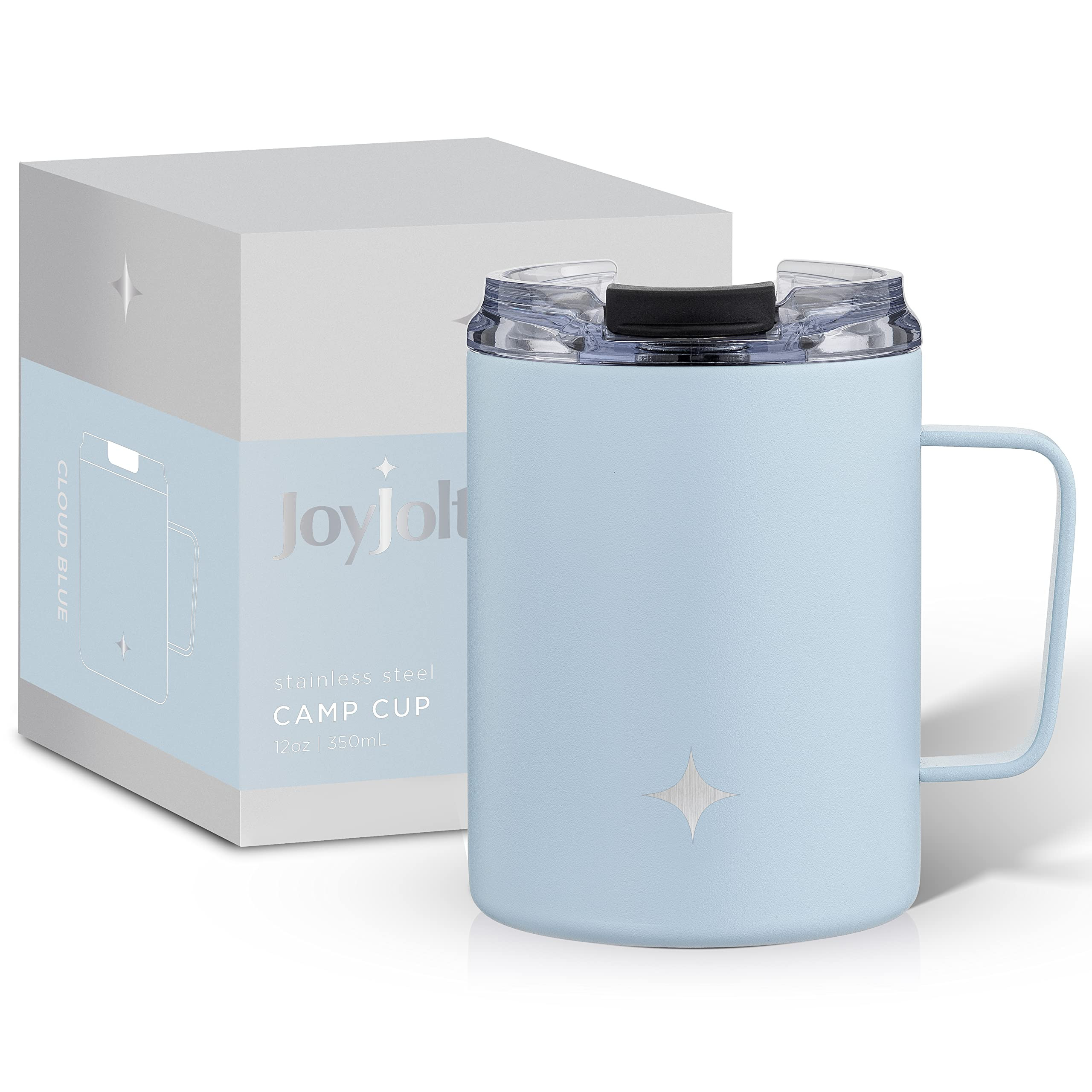 JoyJolt Triple Insulated Tumbler with Handle. 12 oz Tumbler Cup with Lid. Vacuum Sealed, Copper L... | Amazon (US)