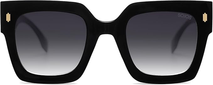 SOJOS Vintage Oversized Square Sunglasses for Women,Retro Womens Luxury Big Large Sun Glasses UV4... | Amazon (US)