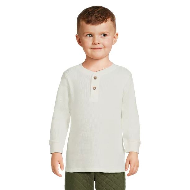 Garanimals Toddler Boy Long Sleeve Henley T-Shirt, Sizes 12M-5T | Walmart (US)