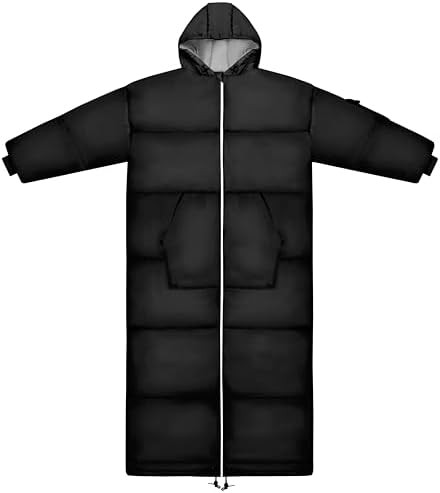 Thermotuff Wearable Sleeping Bag with Dual Hoodie, Long Sleeves, Pockets & Adjustable Drawstring ... | Amazon (US)