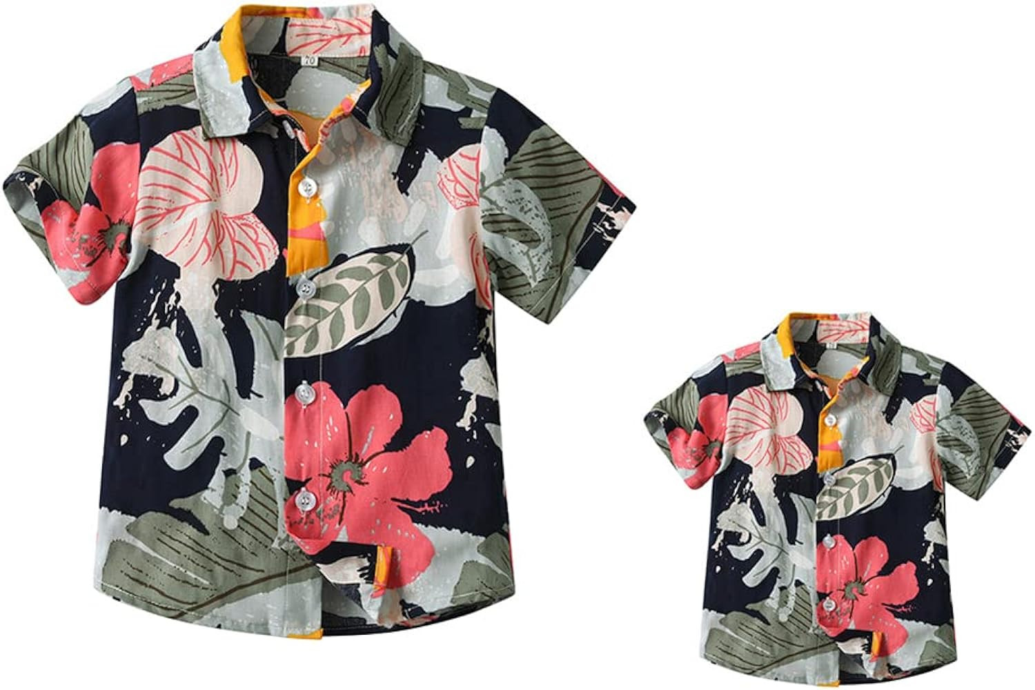 Daddy and Me Matching Outfits Hawaiian Father and Son Matching Shirts for Family Photoshoot Summe... | Amazon (US)