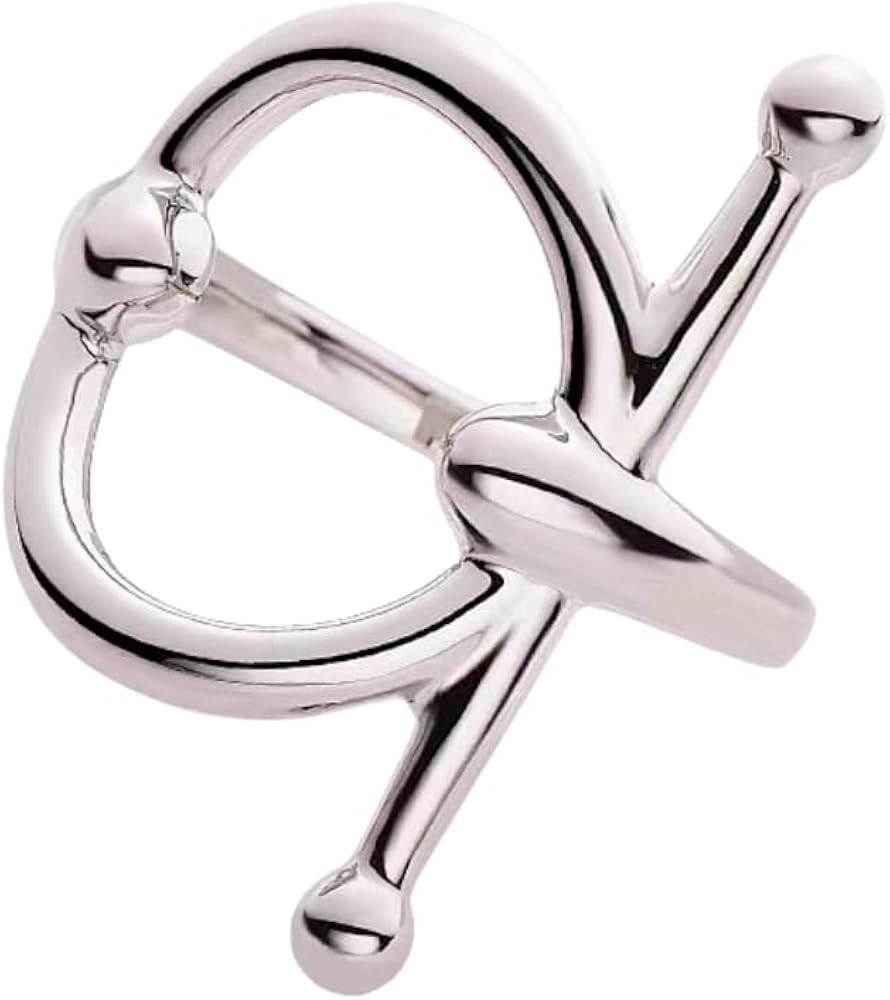 Small Geometric Silk Scarf Ring Brooch for Women Girls Fashion Chic Round Bar Shawl Scarves Buckl... | Amazon (US)