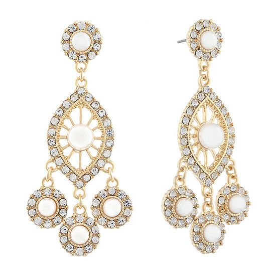 Monet Jewelry Simulated Pearl 1 Pair Drop Earrings | JCPenney