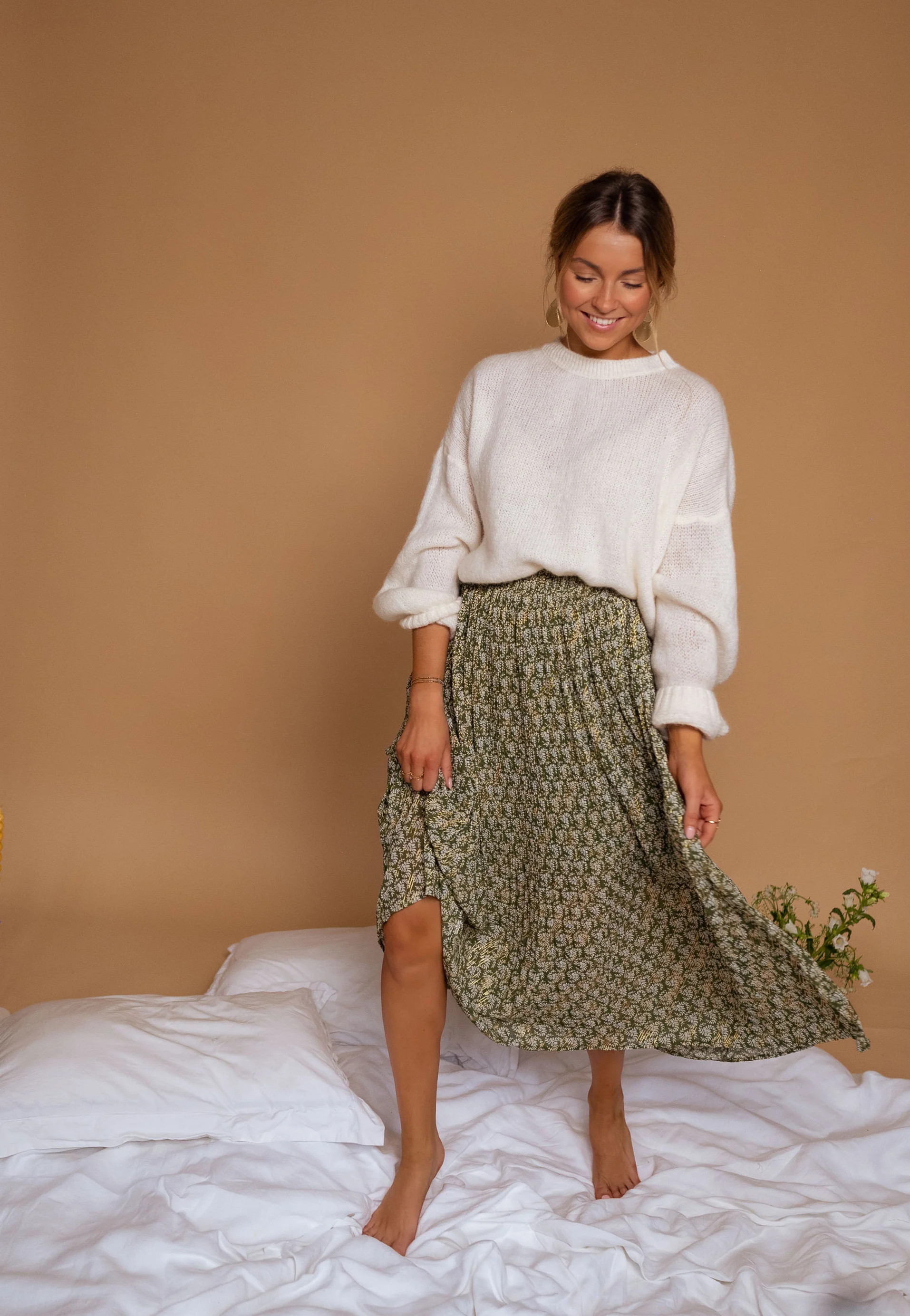Green Moriane Skirt | Easy Clothes