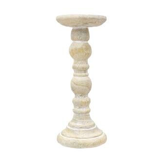 10" Silver & Snow Pillar Candle Holder by Ashland® | Michaels Stores
