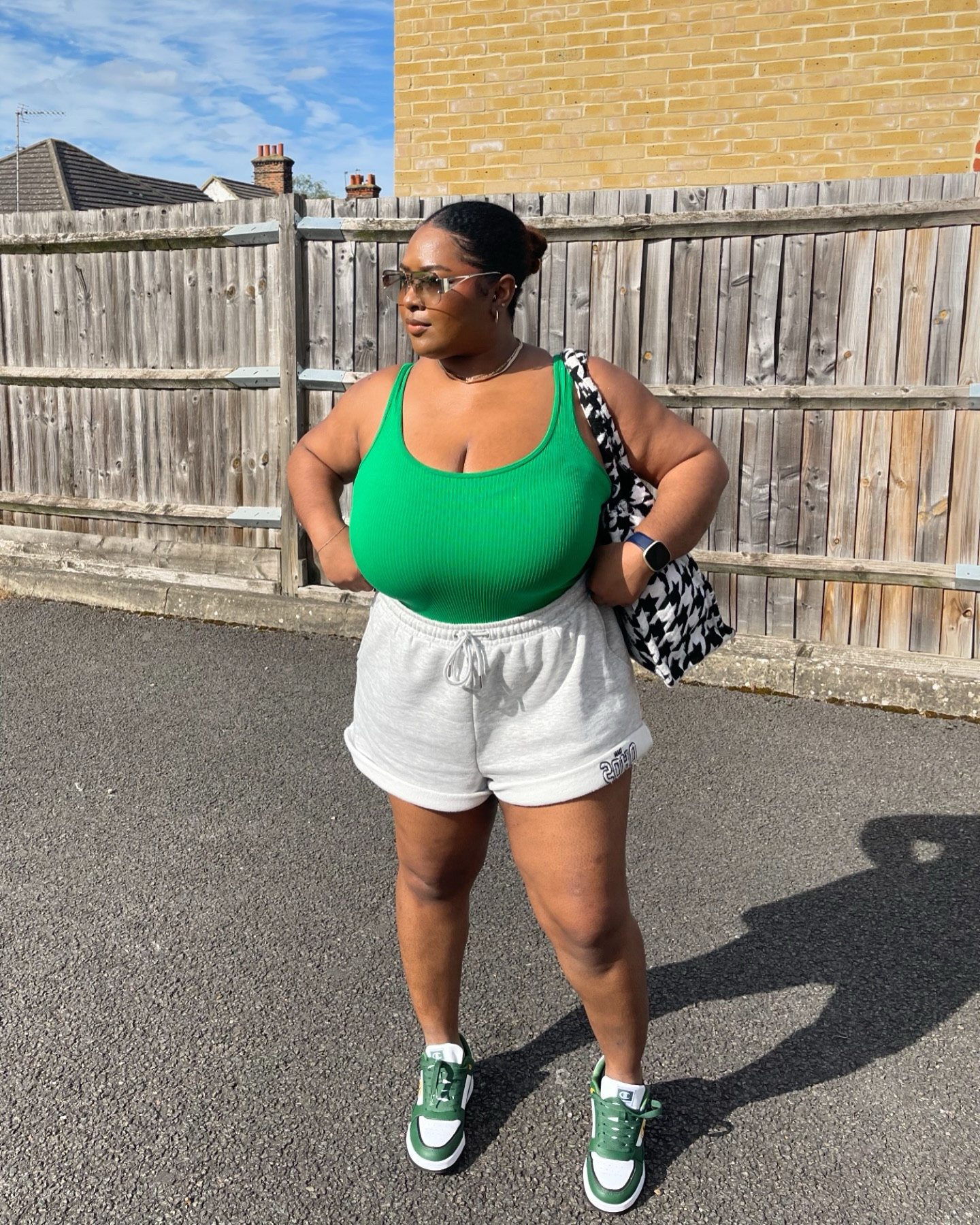 Basic is sumn we’ll never be 😚
••
••
••
#casualoutfit #summerootd #outfitinspo #curvyoutfit #curvemodel #midsizestyle #midsizeblogger #fullerbust 
#plussizefashion #microinfluencer #fashionblogger #ukinfluencer #casualstyle #stylinginspo #amazonfinds