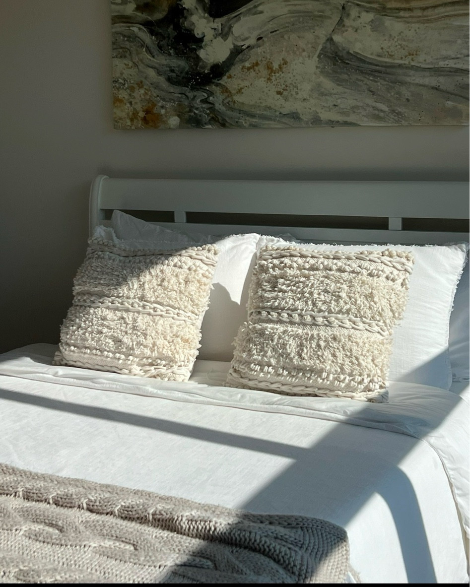 Cozy neutral bedding 🤍 

Target finds. Bedding. Cozy bedding. Home. Decorative pillows. Duvet. Throw blanket. 

#LTKHome #LTKSeasonal #LTKFindsUnder100