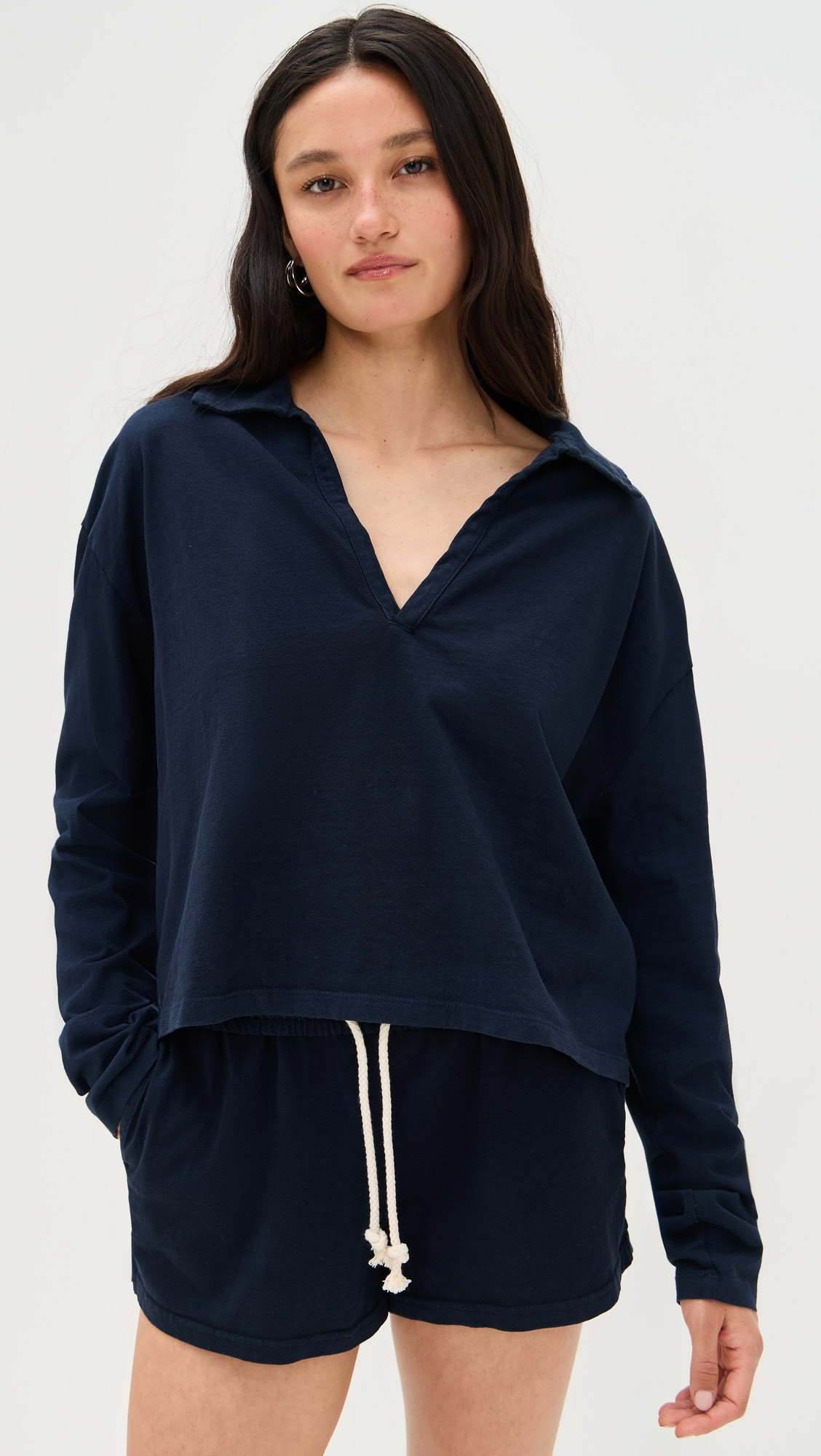 perfectwhitetee Tenessee Jersey Collared Shirt | Shopbop | Shopbop