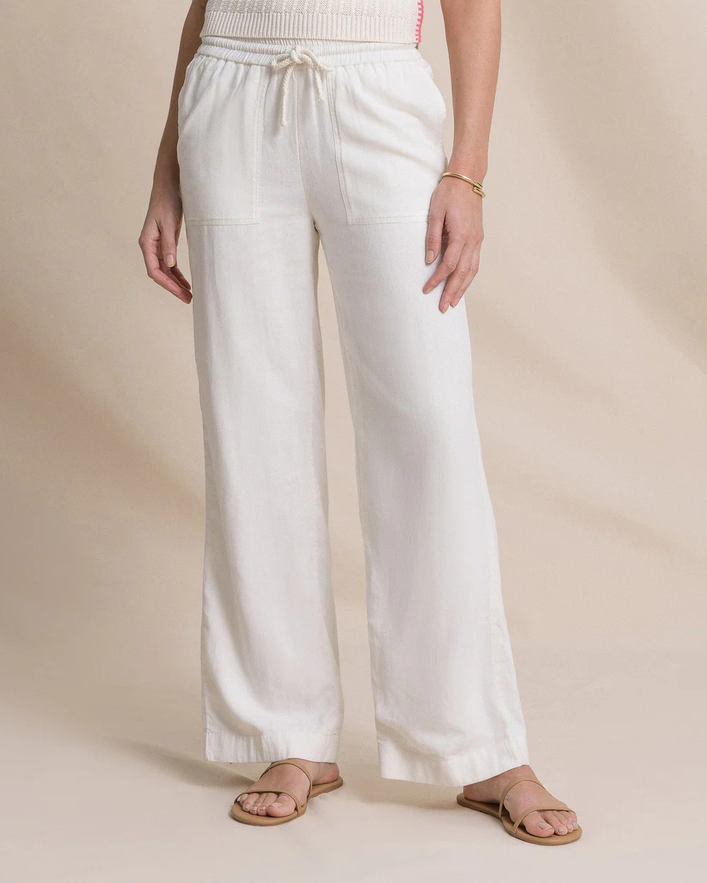 Laken Linen Wide Leg Pant | Southern Tide