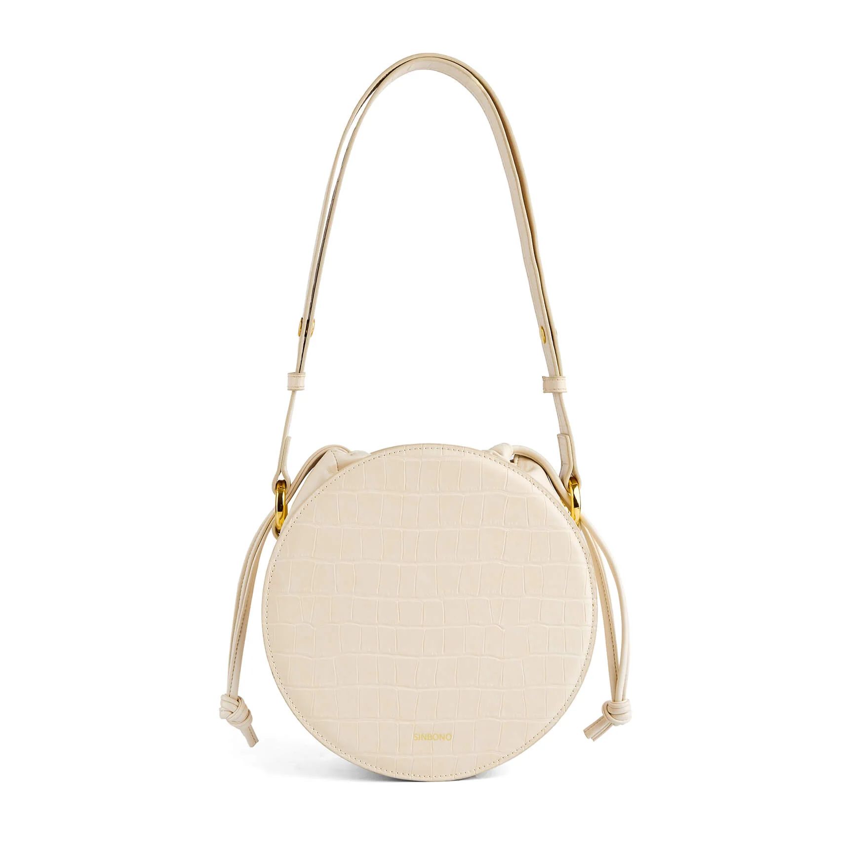 Julia Drawstring Crossbody Bag - Ivory | SINBONO INC.