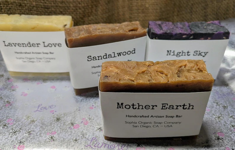 Handcrafted Organic Vegan Soap Bar NEW Scents & Classics Large 4 Ounce Bar Artisan Soap - Etsy | Etsy (US)