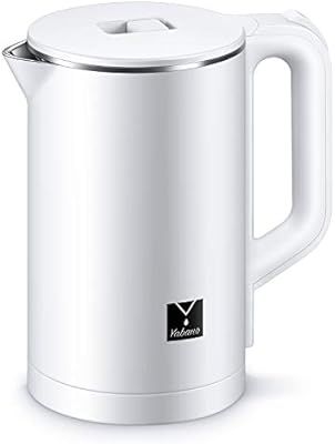 Yabano Electric Kettle Double Wall Kettle with 100% Stainless Steel Interior Fast Water Boiler, H... | Amazon (US)