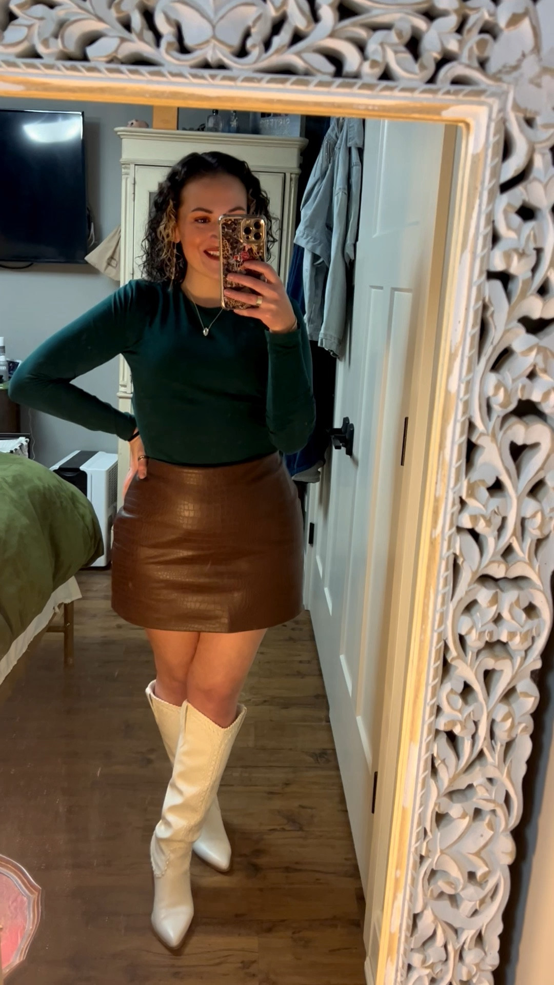 Easy holiday outfit! 
#christmasoutfit #holidayoutfit 

#LTKootd #LTKdayinmylife #LTKHoliday