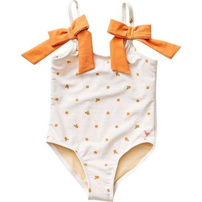 Lulu Swimsuit, Ditsy Oranges | Maisonette