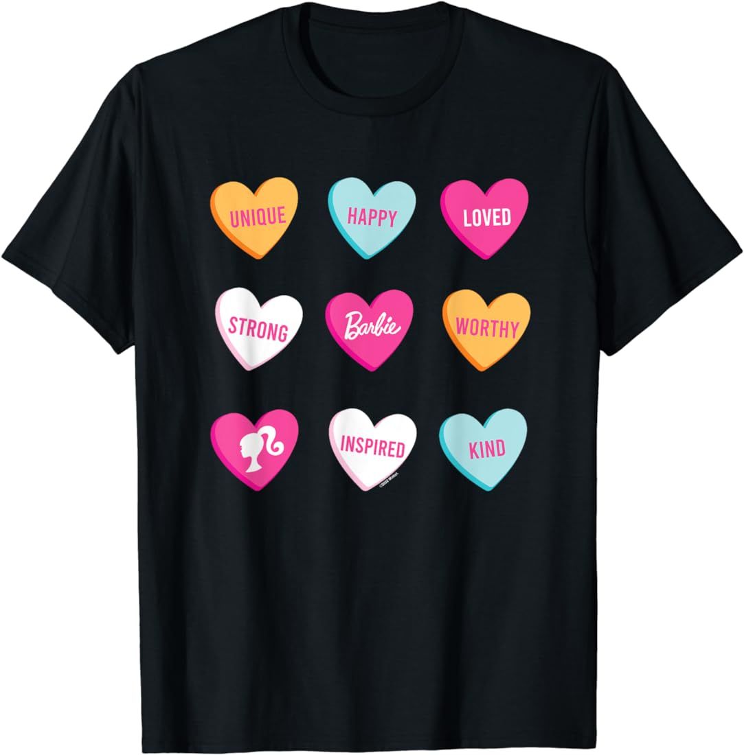 Barbie - Barbie Candy Hearts T-Shirt | Amazon (US)