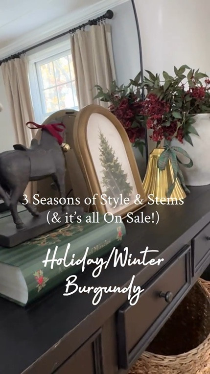 Simple swaps, big seasonal changes. You don’t need to decorate with more, you just need to decorate smarter. 

Dupes have officially been released for all of these beautiful colors. It’s never been cheaper to get the stems everyone wants! 

🔗🛒Comment “Shop” the links to all these beautiful stems and everything else on my sideboard set up! 🛒🔗

#sideboard #florals #seasonaldecor #homedecor #decor