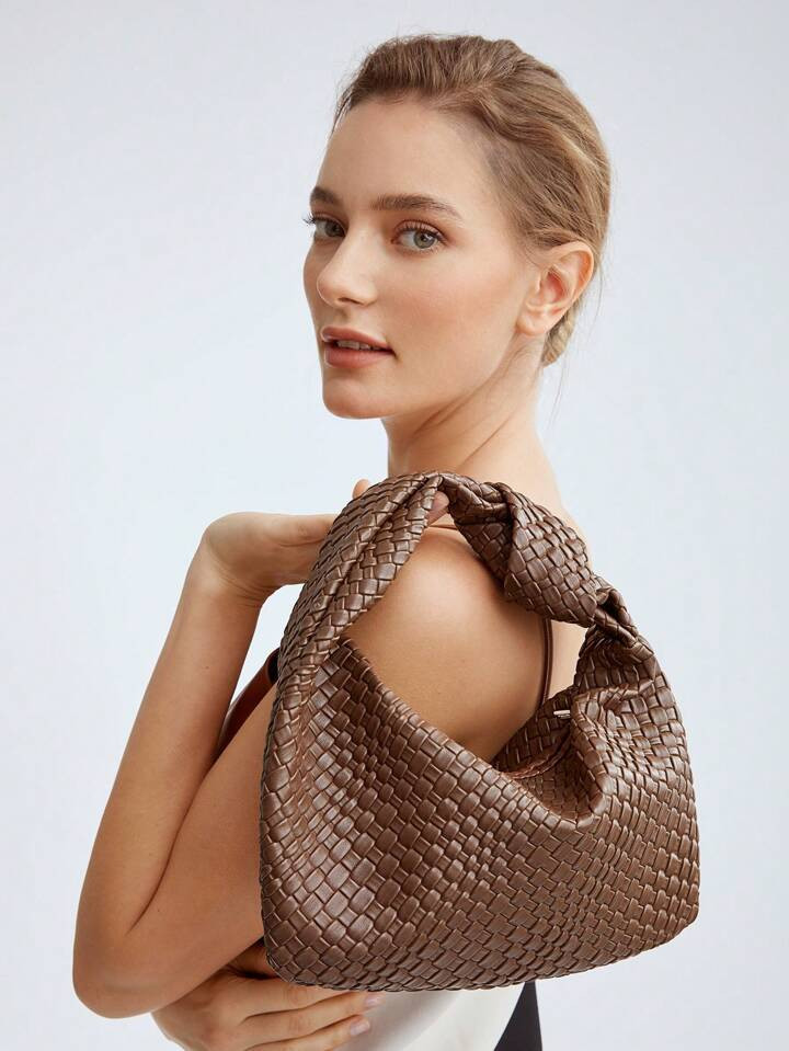 MOTF PREMIUM VINTAGE RETRO WOMEN'S SIMPLE & FASHIONABLE MULTIFUNCTIONAL SHOULDER BAG WITH PURPLE ... | SHEIN