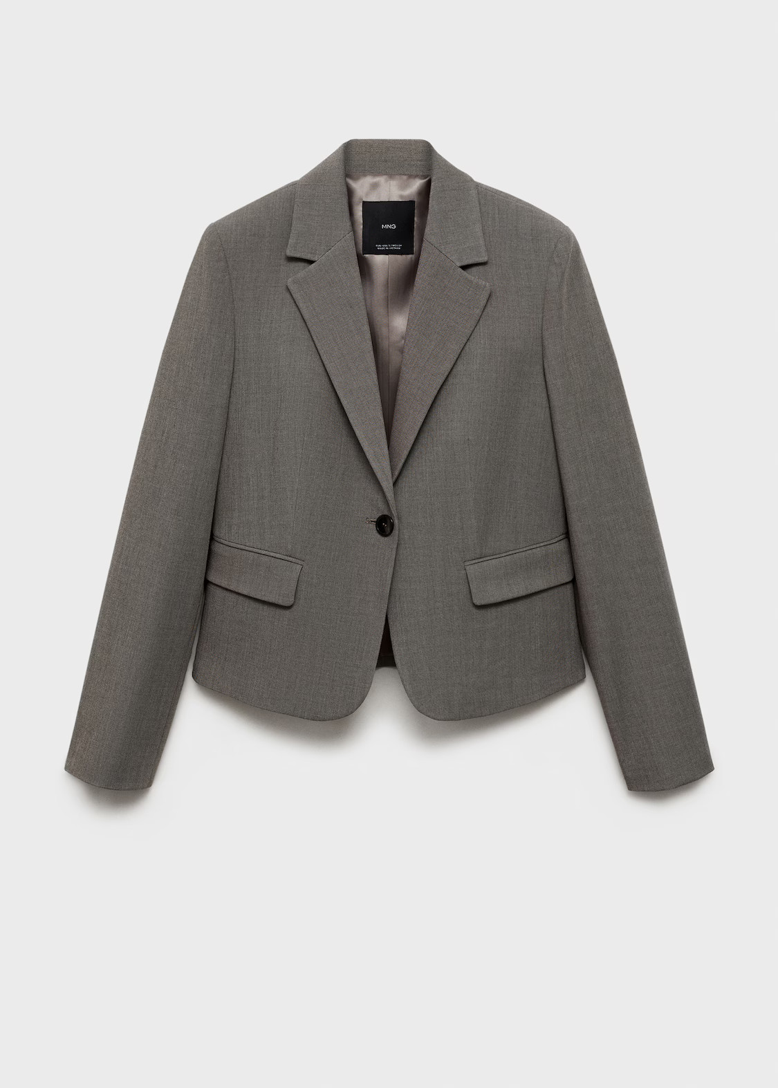 Crop suit blazer - Women | MANGO United Kingdom | MANGO (UK)