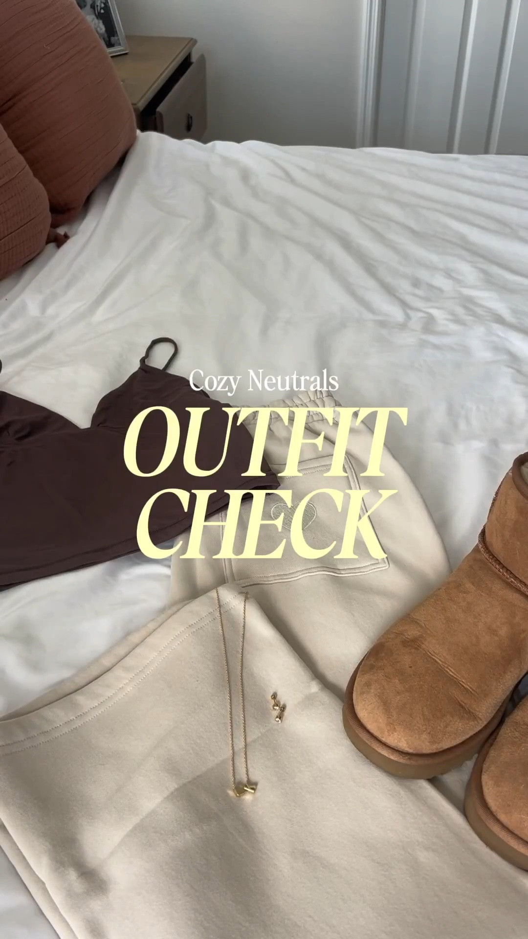 Soft neutrals with a chocolate touch 🤎☁️

Brown skims dupe, cozy cream sweats, chestnut mini Uggs, and finished with classic gold jewelry for that effortless, put together feel. The kind of athleisure look you can wear from a slow morning at home to coffee runs and errands.

Easy, versatile, and on repeat lately 💅🏻

#athleisurestyle #neutraloutfit #cozyathleisure #everydaystyle #comfyandcute #neutralstyleinspo #uggoutfit #effortlesslooks #casualoutfitideas #errandoutfit #cozygirlvibes #athleisurevibes

#LTKU #LTKTravel #LTKootd