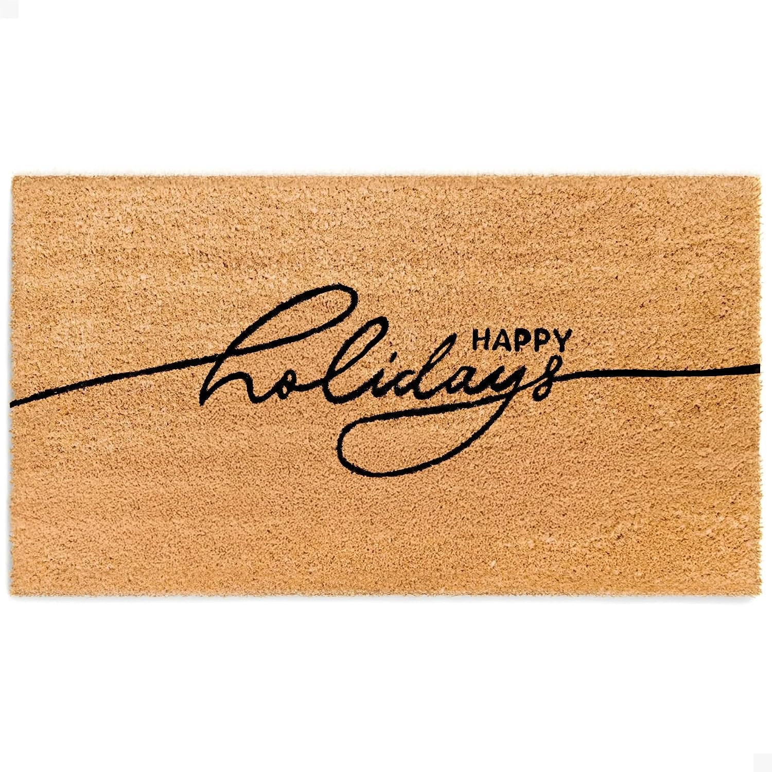 Holidays Door Mat - Welcome Mat for Front Door with Non-Slip Backing - Durable Doormat - Perfect for Outside Entrance and Entryway Matt - Outdoor/Indoor - Happy Holidays - 17" x 30" | Amazon (US)