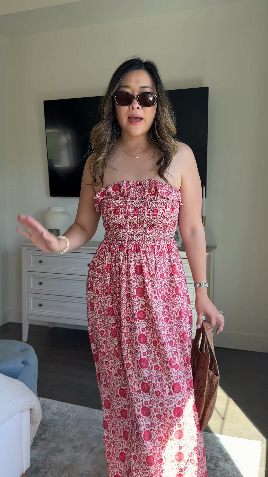 Strapless floral dress from Target! Perfect for vacation!
Size Small