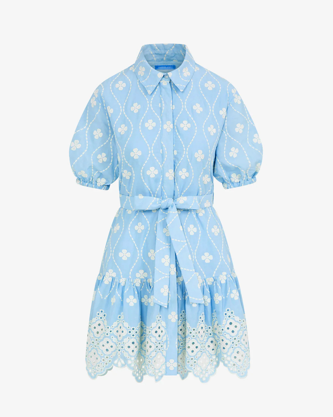 Kallie Mini Dress in Eyelet Embroidery | Draper James (US)