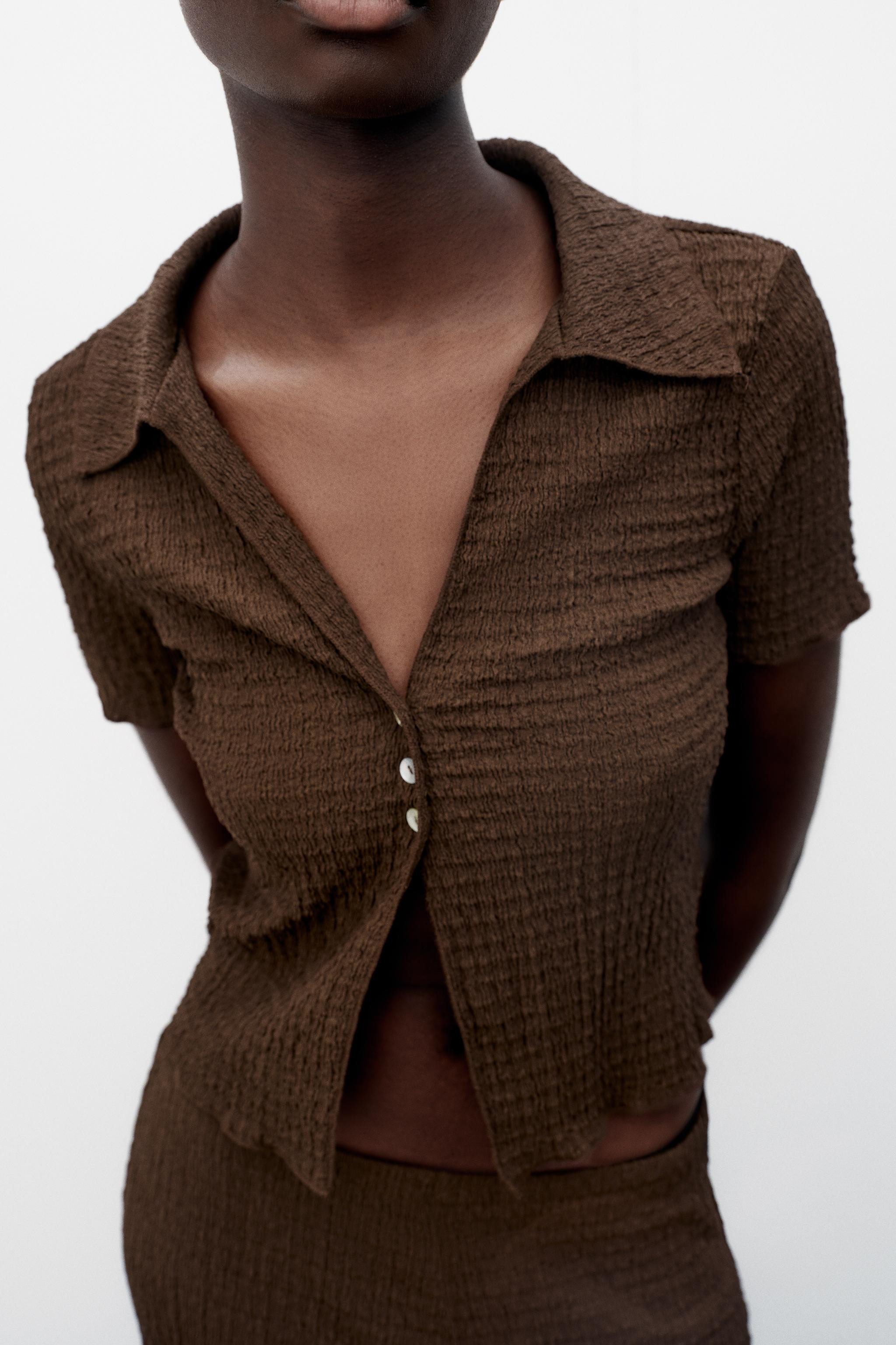 TEXTURED CROPPED JACKET | Zara UK