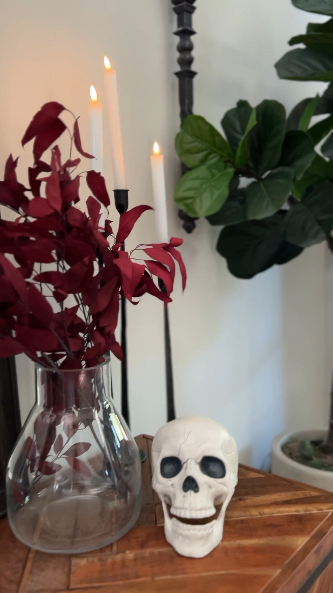 Halloween home decor. Branches are real tree branches spray painted black from our woods. Frankenstein picture is Kirklands. 

Home decor | Halloween home decor | Target home | Amazon home 

#LTKVideo #LTKSeasonal #LTKHome