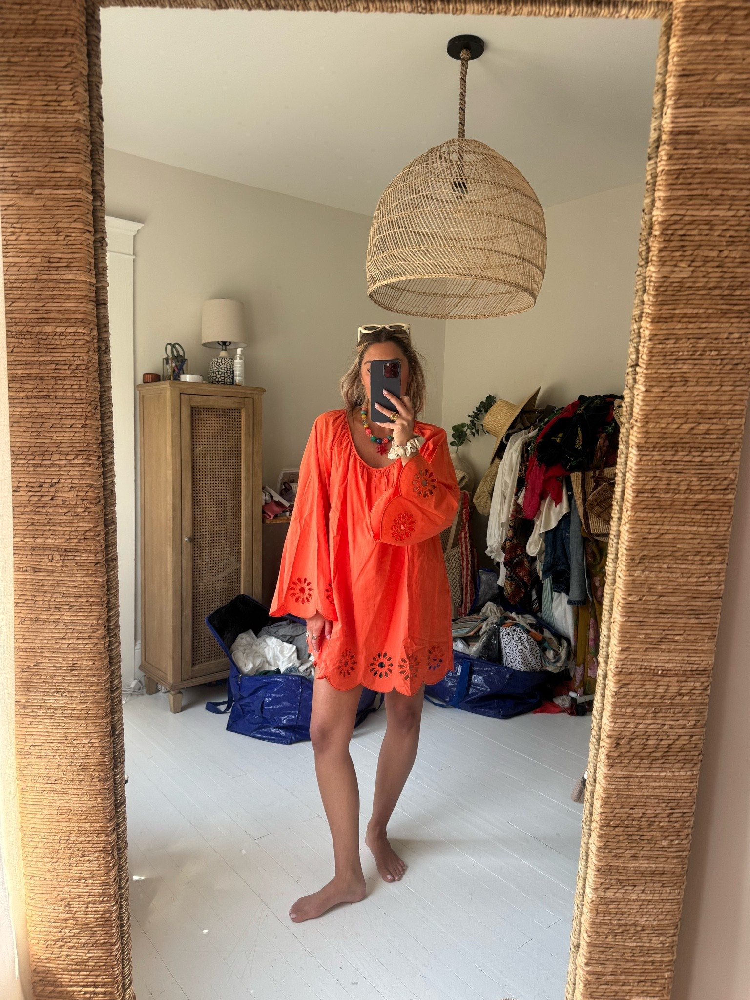 Love this orange dress!
