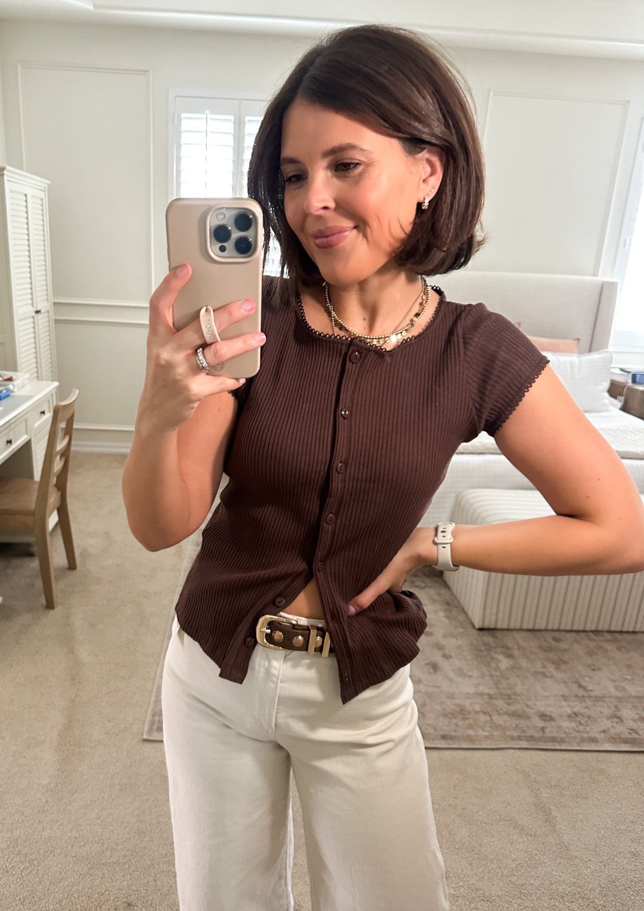 Amazon Button Down Top Trendy Cardigan Top 

#LTKFindsUnder50 #LTKFindsUnder100 #LTKSeasonal