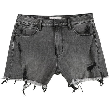Articles of Society Womens Distressed Casual Denim Shorts Grey 26 | Walmart (US)
