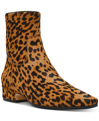 Steve Madden Women's Dusty Leopard Block Heel Booties - Macy's | Macy's