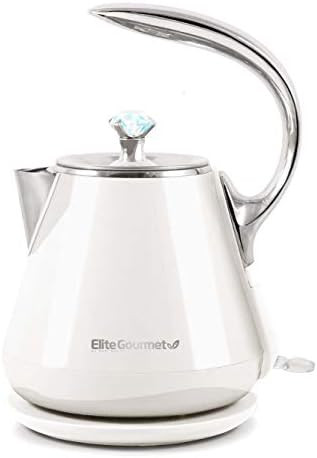 Elite Gourmet EKT-1203W Double Wall Insulated Cool Touch Electric Water Tea Kettle BPA Free Stainles | Amazon (US)
