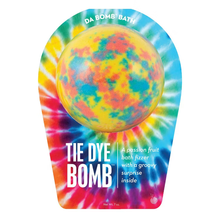 Da Bomb Bath Fizzers Tie-Dye Yellow Bath Bomb - 7oz | Target