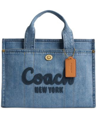 COACH Denim Cargo Tote - Macy's | Macy's