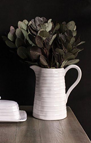 Creative Co-Op DA3081 White Ceramic Pitcher,48 Ounce | Amazon (US)